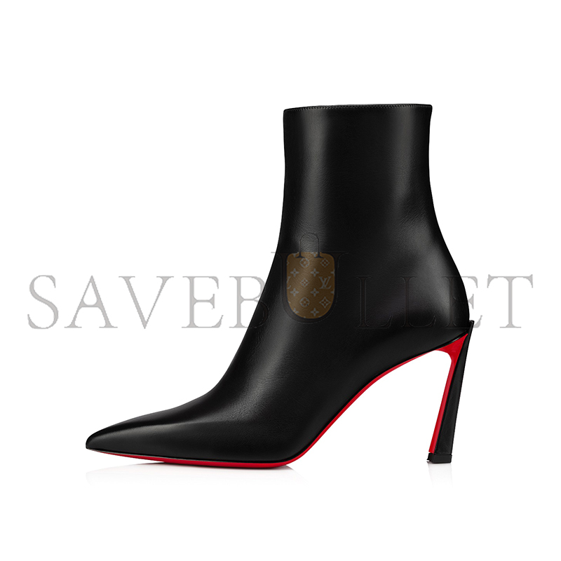 CHRISTIAN LOUBOUTIN CONDORA BOOTY85 MM LOW BOOTS - CALF LEATHER - BLACK 1230284BK01